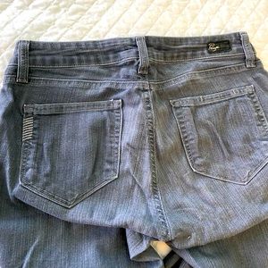 Gray Paige stretch skinny jeans